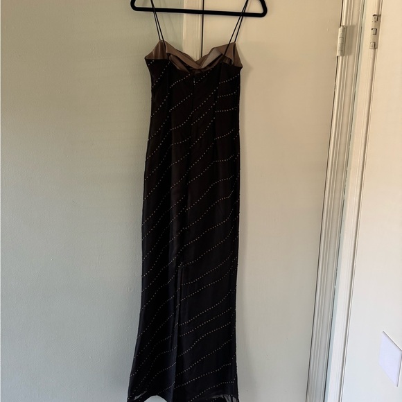 Sonja Kiefer Women’s Silhouette Y2K Baby Doll Style Beaded Gown size XS - Picture 11 of 16